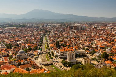 Kosova 'nın Prizren kentinin hava manzarası