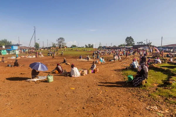 ドルゼ エチオピア 2020年1月30日 エチオピアのドルゼ村の市場の眺め — ストック写真