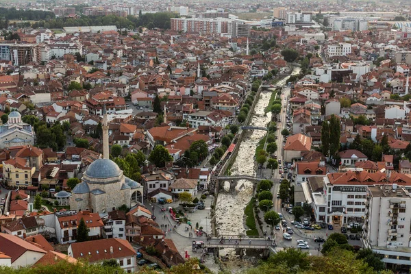 Luchtfoto Van Prizren Kosovo — Stockfoto
