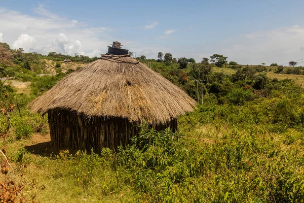 Kleine Hut Omo Valley Ethiopië — Stockfoto