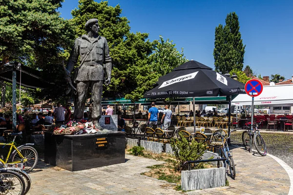 Призрен Косово Августа 2019 Года Памятник Кхевату Берише Призрене Косово — стоковое фото