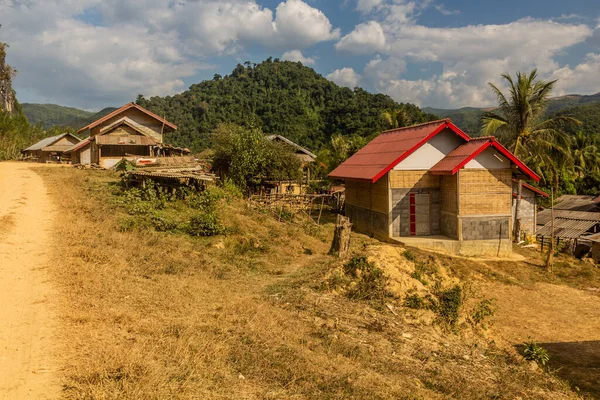老挝Muang Ngoi Neua附近的Ban Na村 — 图库照片