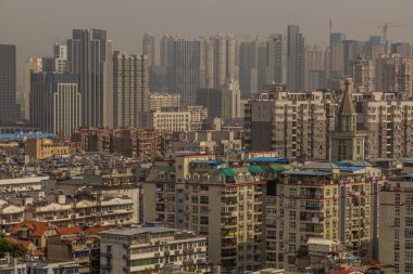 Wuhan 'dan Skyline, Hubei Bölgesi, Çin
