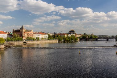 Görünüm vltava Nehri Prag, Çek Cumhuriyeti