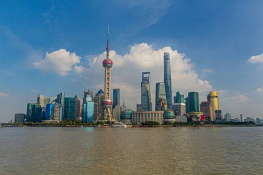 Şangay, Çin 'de Pudong' un silüeti.