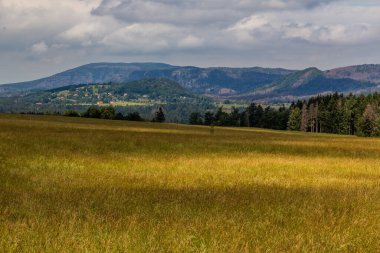 Çek Cumhuriyeti 'nde Bohem İsviçre yakınlarındaki manzara