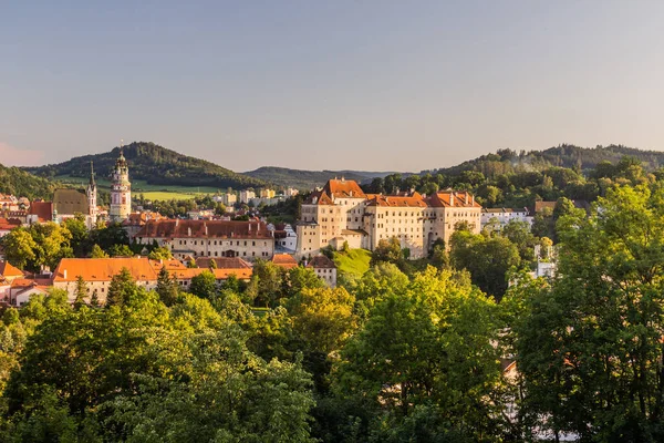 Вид Город Замок Чески Крумлов Чехия — стоковое фото
