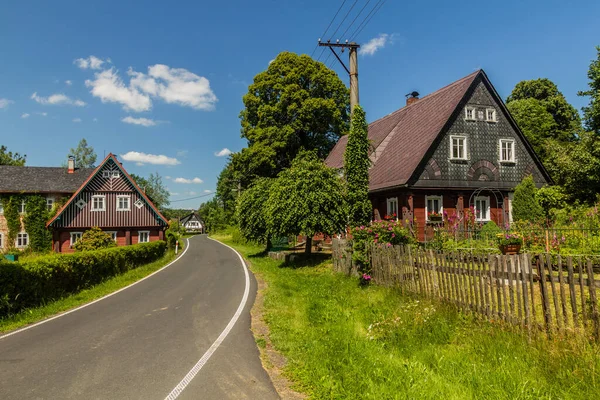 Village Severni Közel Lobendava Csehország — Stock Fotó