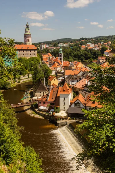 チェコ共和国チェスキー クルムロフの空の景色 — ストック写真