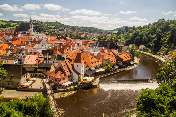 Panorama Ciudad Cesky Krumlov República Checa —  Fotos de Stock