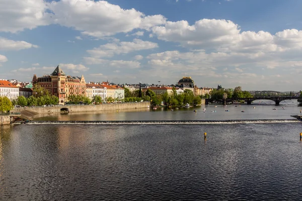 Vista Rio Vltava Praga República Checa — Fotografia de Stock
