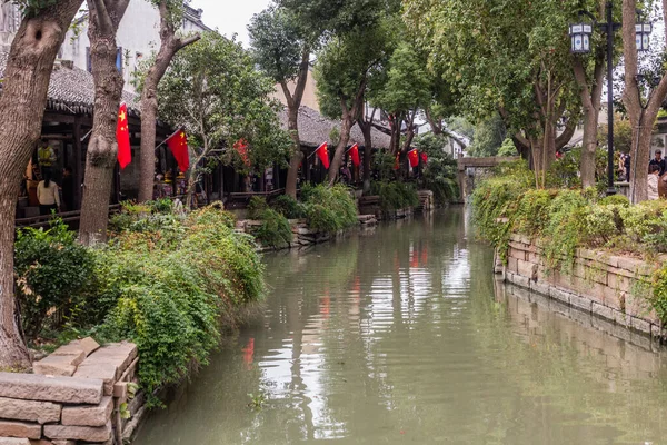 ルシ島 2019年10月27日 江蘇省ルシ水街の運河 — ストック写真