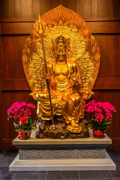 Shanghai China Octubre 2019 Ksitigarbha Bodhisattva Templo Buda Jade Shanghai —  Fotos de Stock