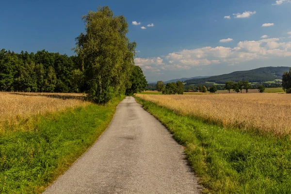 Paesaggio Rurale Vicino Villaggio Kremze Repubblica Ceca — Foto Stock
