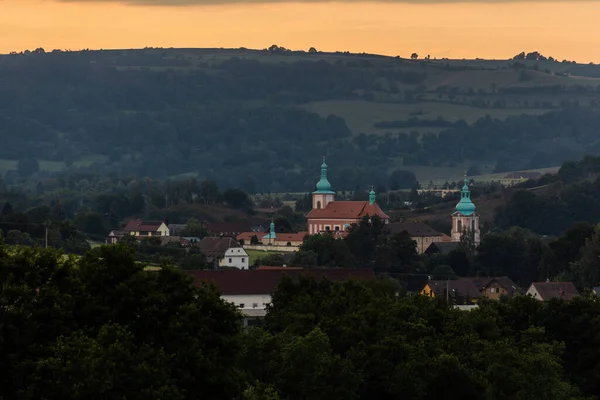捷克共和国Zandov附近Horni警察的空中图像 — 图库照片