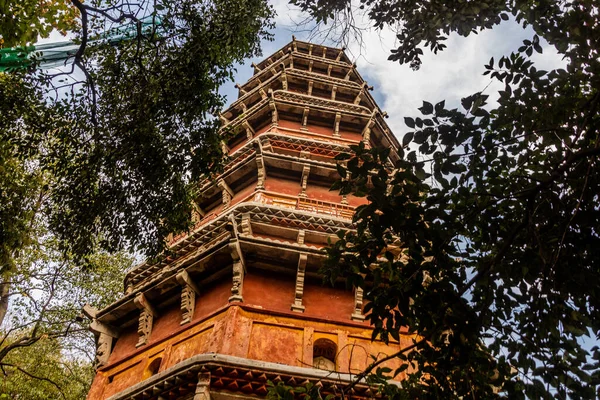Hongshan Pagoda Świątyni Baotong Wuhan Chiny — Zdjęcie stockowe