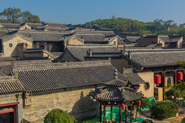 stock image Roofs of Hongmen castle in Wang Family Courtyard in Lingshi county, China