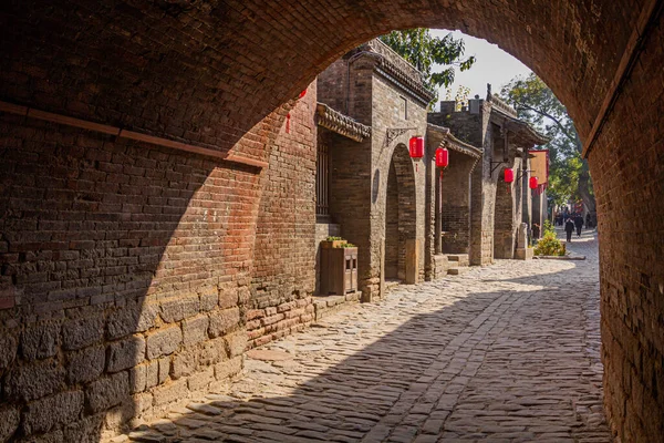 stock image Ancient gate of Zhangbicun village, Shanxi province, China