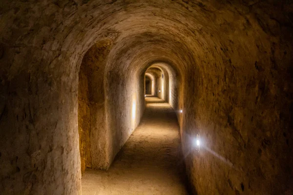 中国张碧村张壁地下城堡隧道 — 图库照片