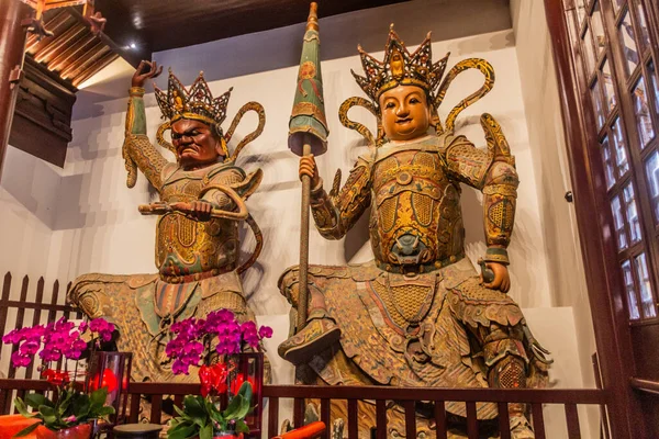 Shanghai China Octubre 2019 Esculturas Cámara Los Cuatro Reyes Celestiales — Foto de Stock