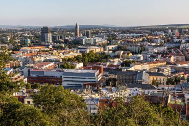 Havadan görünümü Brno, Çek Cumhuriyeti