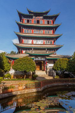 Lijiang, Yunnan 'daki Wangu Kulesi, Çin
