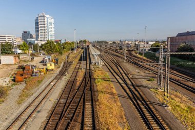 Çek Cumhuriyeti, Olomouc ana tren istasyonunun hava görüntüsü