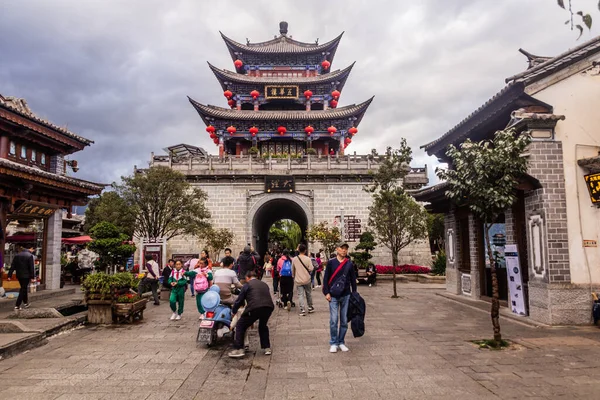 Dali China November 2019 Wuhua Tower Dali Ancient City Yunnan — Stock Photo, Image