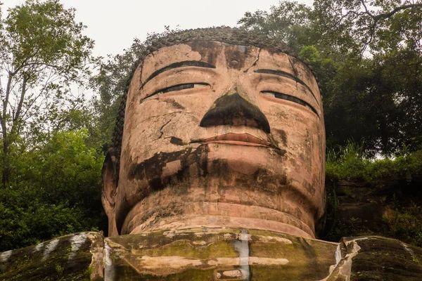 Buddha Gigante Leshan Provincia Del Sichuan Cina — Foto Stock