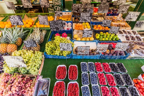 Diverse Vruchten Koop Naschmarkt Wenen Oostenrijk — Stockfoto