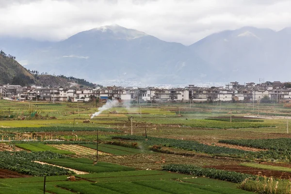 Felder Nahe Der Stadt Kanglang Provinz Yunnan China — Stockfoto