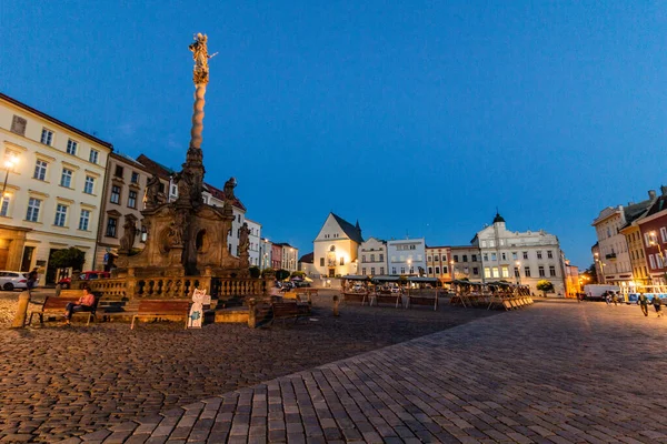Оломоук Чехия Сентября 2021 Года Марианская Колонна Площади Долни Намести — стоковое фото