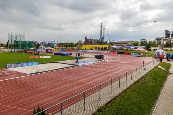 Plzen Czechie Août 2021 Stade Athlétisme Plzen Pilsen République Tchèque — Photo