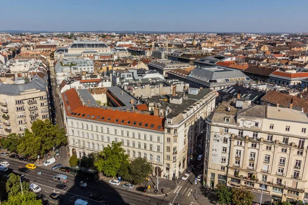 Luftaufnahme Von Budapest Von Der Kuppel Des Stephansdoms Ungarn — Stockfoto