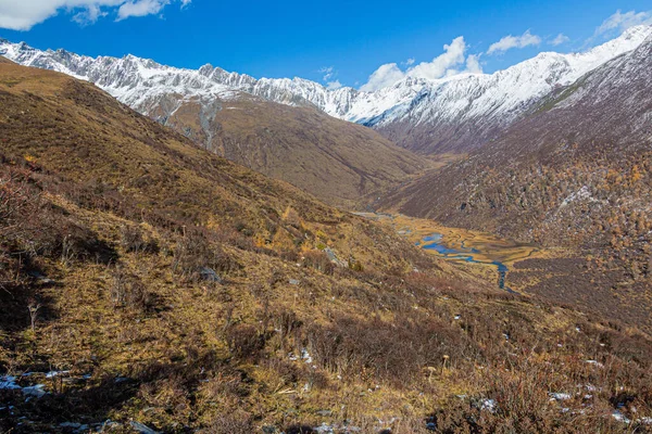 Vale Haizi Perto Montanha Siguniang Província Sichuan China — Fotografia de Stock