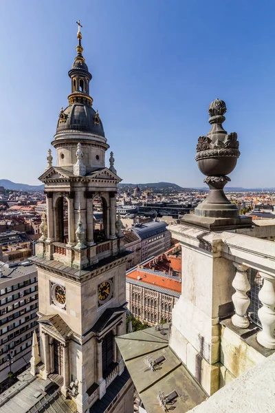 Luftaufnahme Von Budapest Von Der Kuppel Des Stephansdoms Mit Seinem — Stockfoto