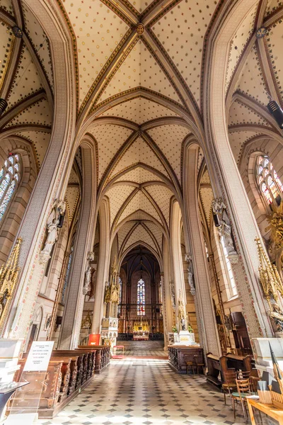 Olomouc Czechia September 2021 Interior Katedral Saint Wenceslas Olomouc Republik — Stok Foto