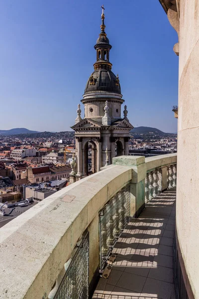 Letecký Pohled Budapešť Baziliky Štěpána Maďarsko — Stock fotografie
