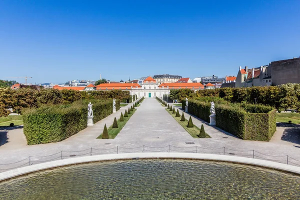 Jardim Palácio Belvedere Viena Áustria — Fotografia de Stock