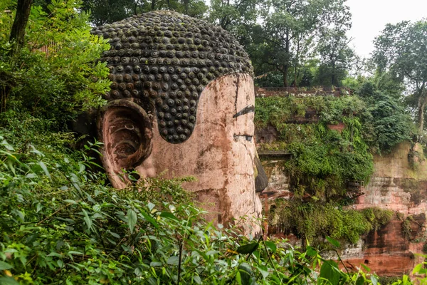 Buda Gigante Leshan Provincia Sichuan China — Foto de Stock