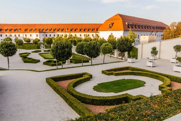 Jardín Barroco Del Castillo Bratislava Eslovaquia — Foto de Stock