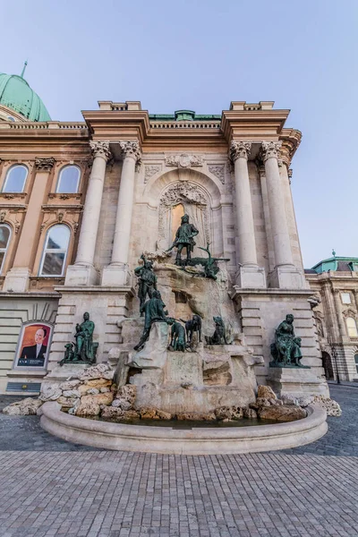Budapest Ungarn September 2021 Brunnen Von König Matthias Auf Der — Stockfoto