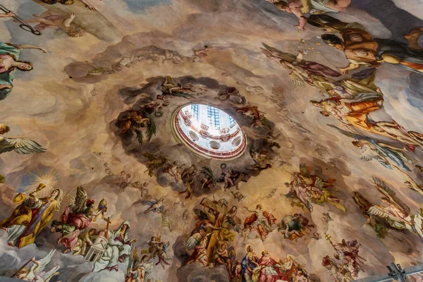Вена Австрия Сентября 2021 Деталь Купола Карлскирче Церковь Святого Карла — стоковое фото