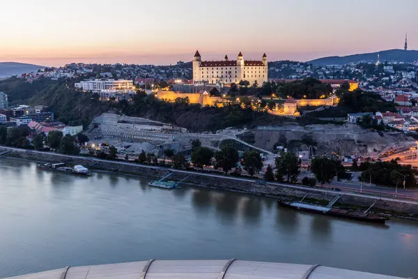 Uitzicht Het Kasteel Bratislava Hoofdstad Van Slowakije — Stockfoto