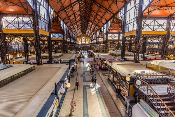 Budapest Ungheria Settembre 2021 Interno Del Great Market Hall Budapest — Foto Stock