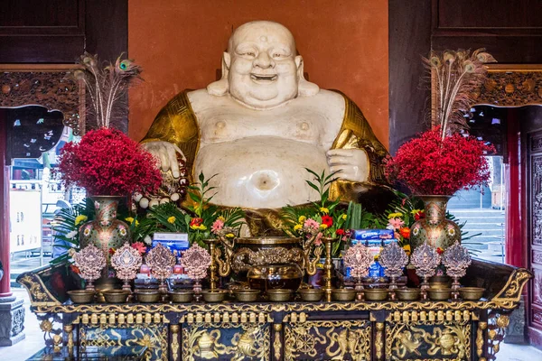 Шан Китай Ноября 2019 Года Статуя Будды Храме Линъюнь Шань — стоковое фото