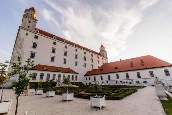 Jardín Barroco Del Castillo Bratislava Eslovaquia —  Fotos de Stock