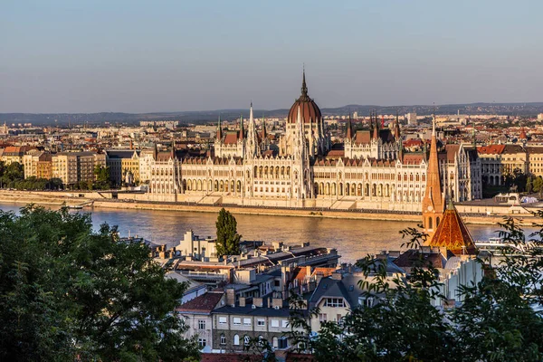 Edificio Del Danubio Del Parlamento Húngaro Budapest Hungría — Foto de Stock