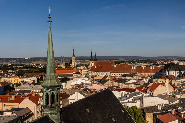 Skyline of Olomouc from the Church of Saint Maurice, Czech Republi