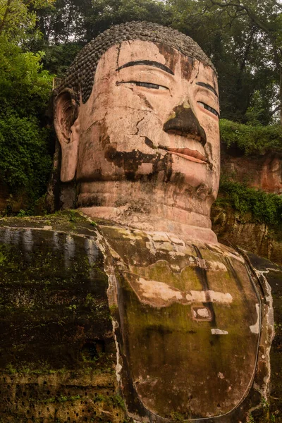 Grote Boeddha Leshan Provincie Sichuan China — Stockfoto